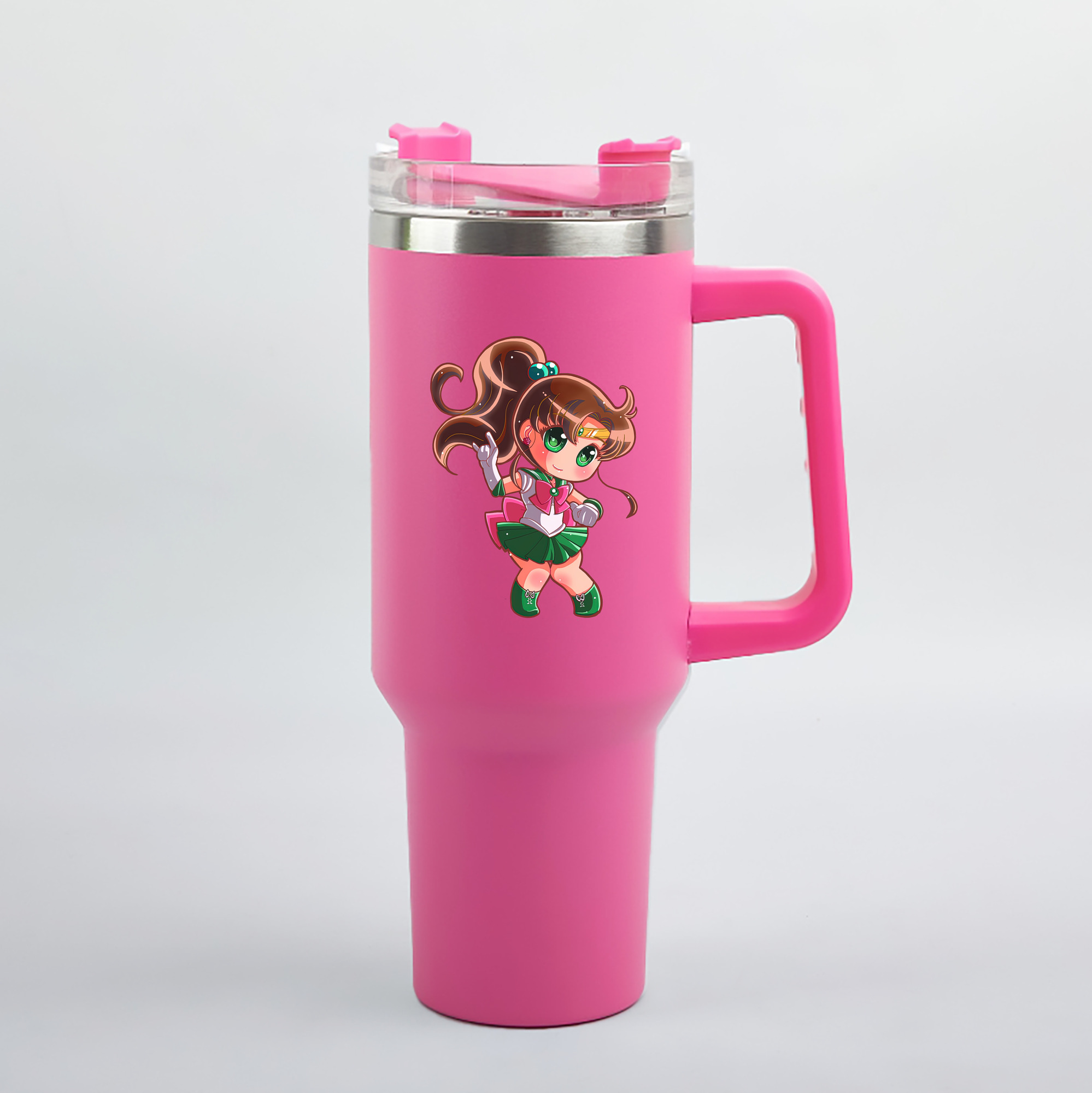 （画像用） 美少女戦士セーラームーン 木野 まこと きの まこと Sailor Moon Kino Makoto （セーラージュピター；Sailor Jupiter） 1200mL車用タンブラー（カラープリント）